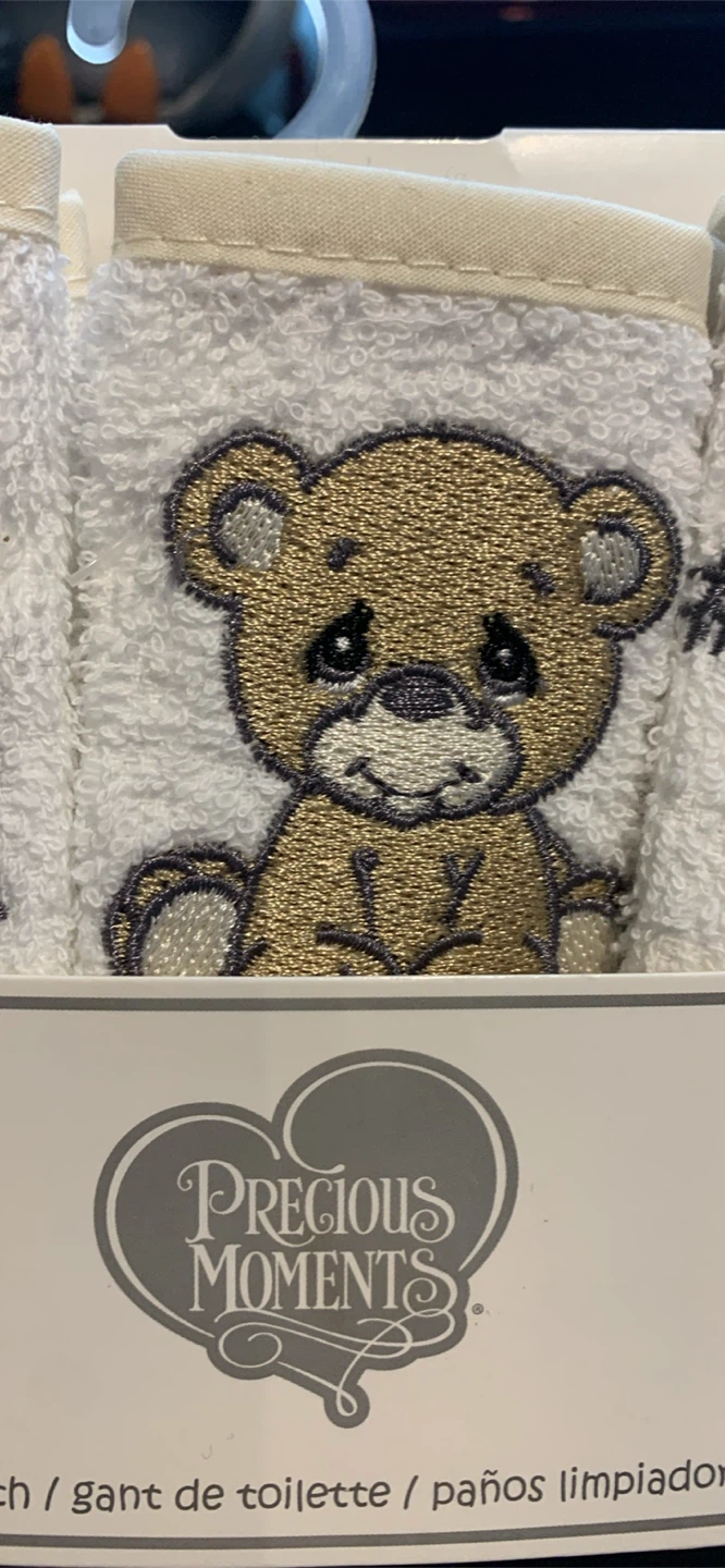 New- Precious Moments Cuddle Bear Washcloths (3 Pack) - photo 4