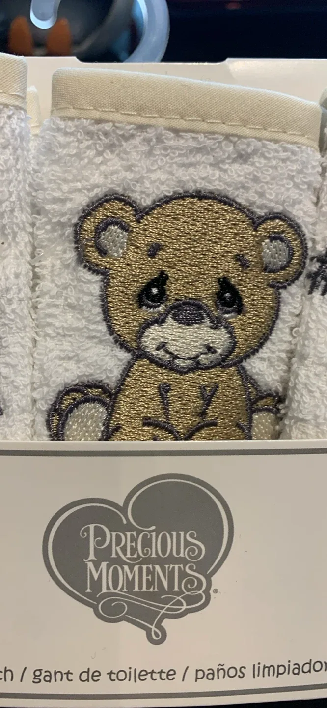 New- Precious Moments Cuddle Bear Washcloths (3 Pack) - photo 4