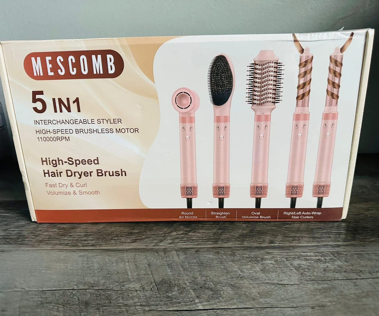 MESCOMB 5-in-1 High-Speed Hair Dryer Brush - photo 2