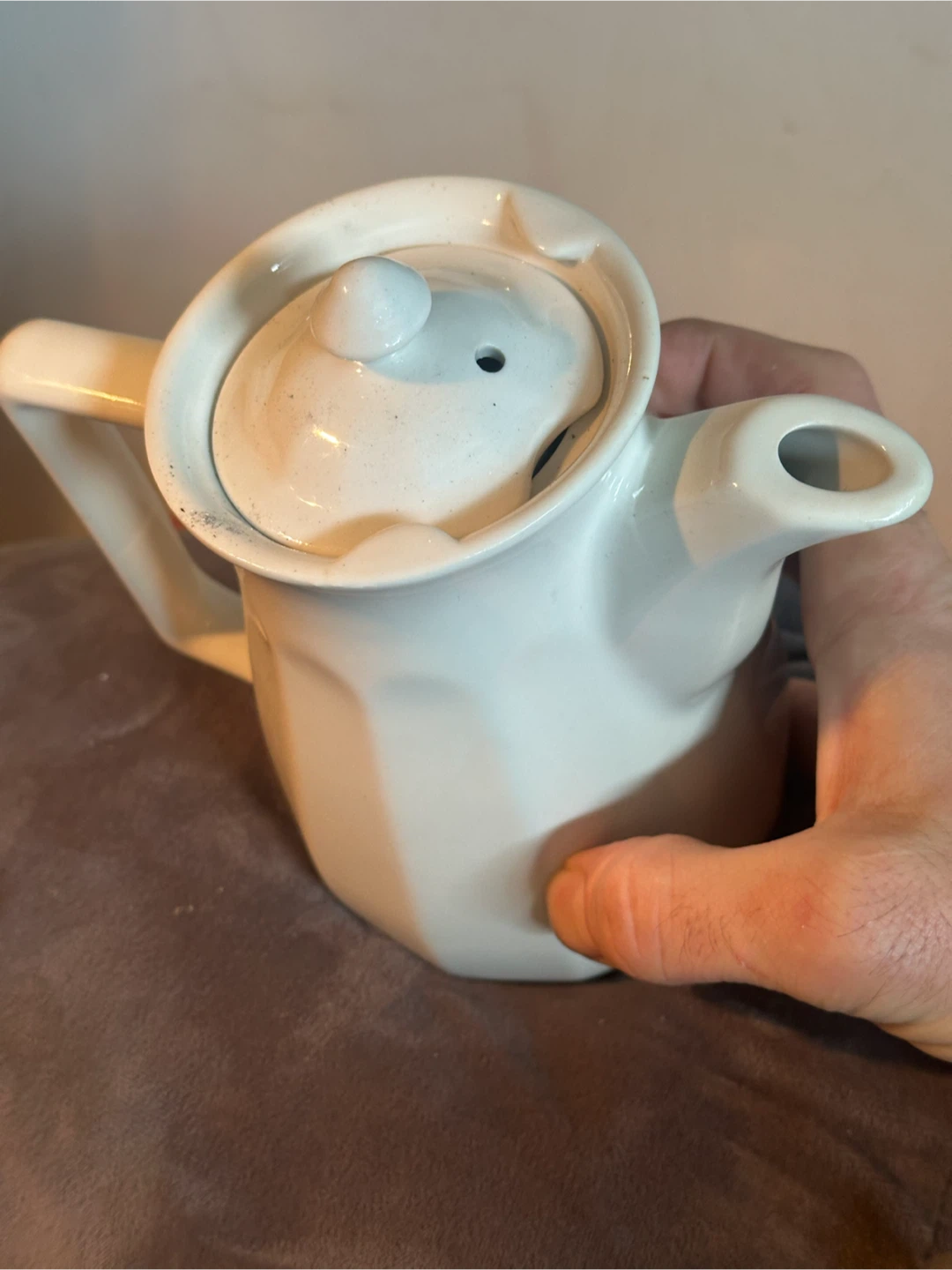 Hall China USA paneled ceramic teapot - photo 2
