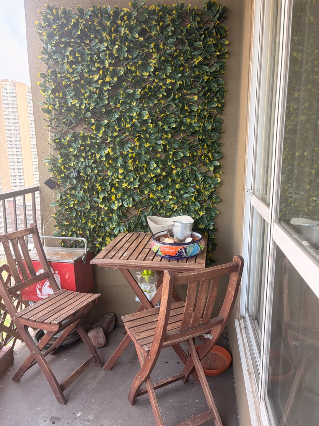 IKEA Wooden Folding Bistro Set - photo 2