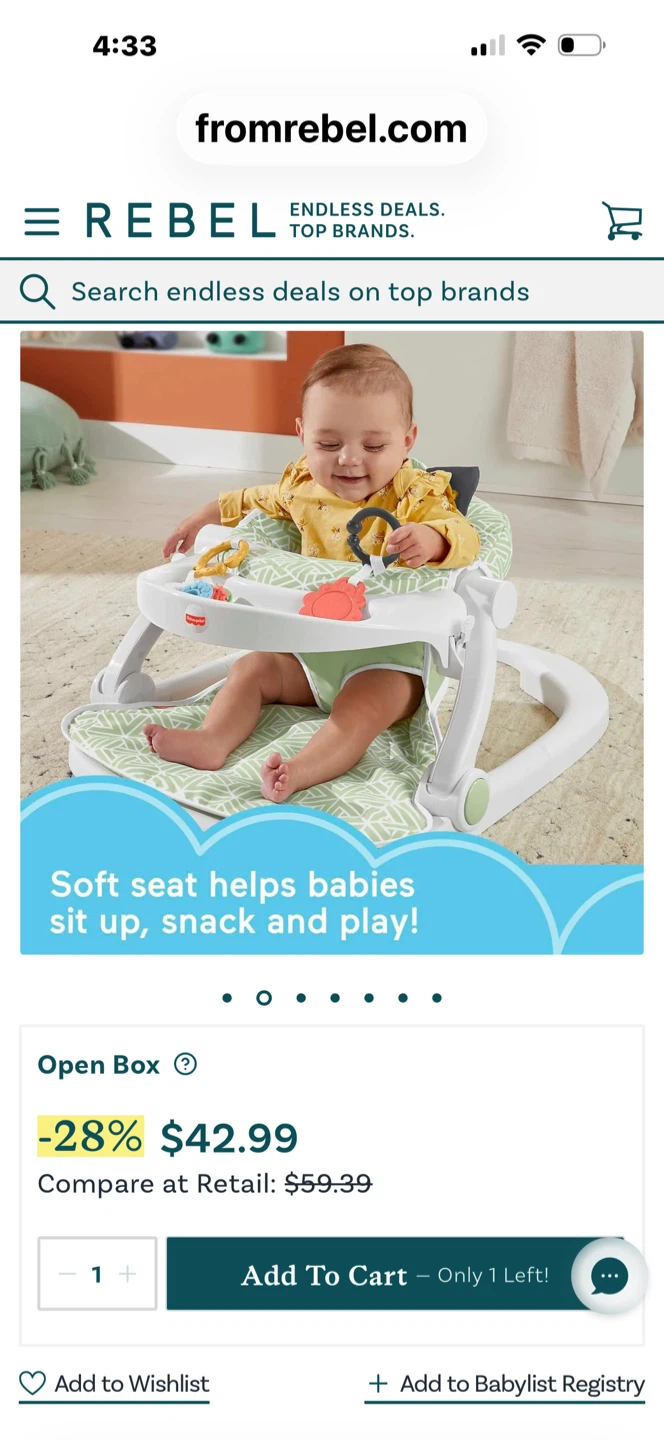 Fisher-Price Deluxe Sit-Me-Up Floor Seat - photo 2