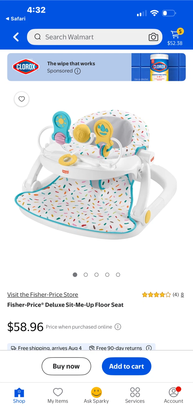Fisher-Price Deluxe Sit-Me-Up Floor Seat - photo 5