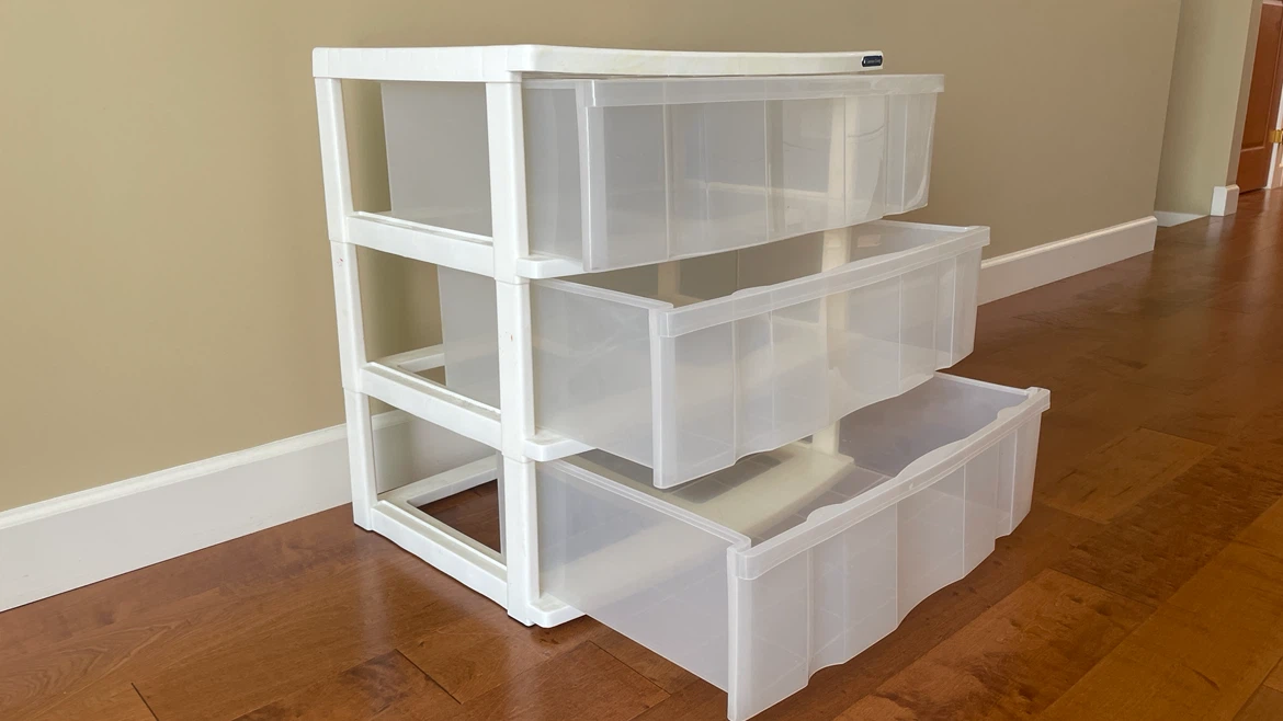 3-Drawer Plastic Storage Unit - photo 2
