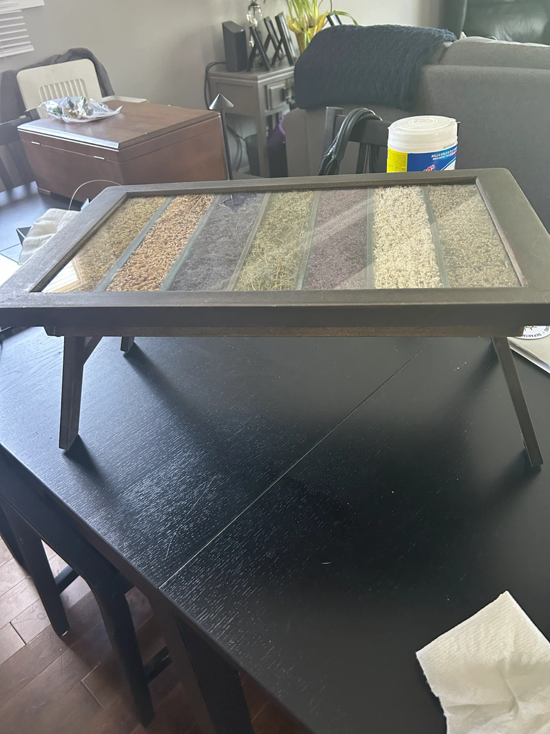 Decorative Tray with Dried Botanicals