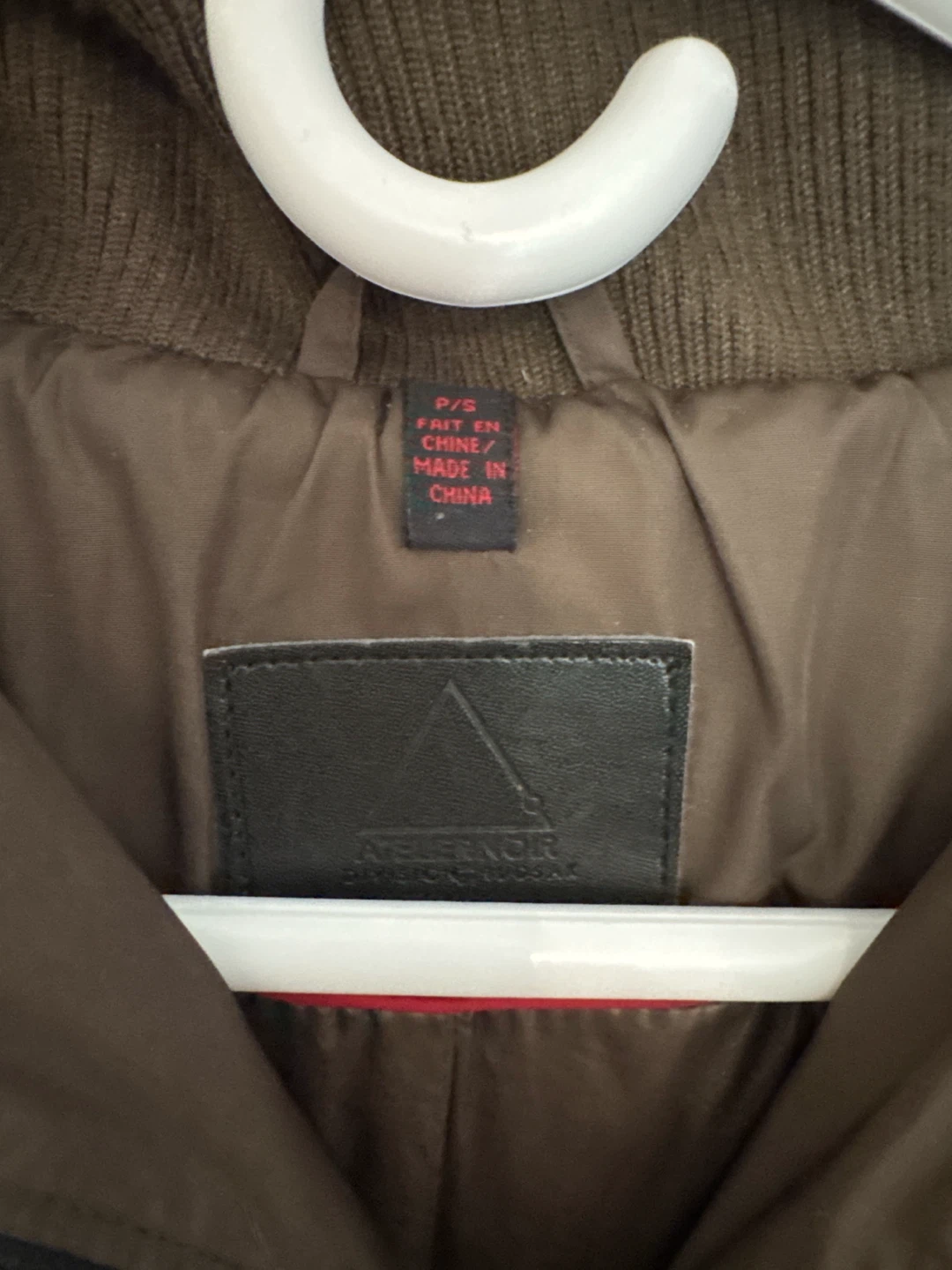 Atelier Noir Down Jacket with Leather Sleeves - P/S - photo 2