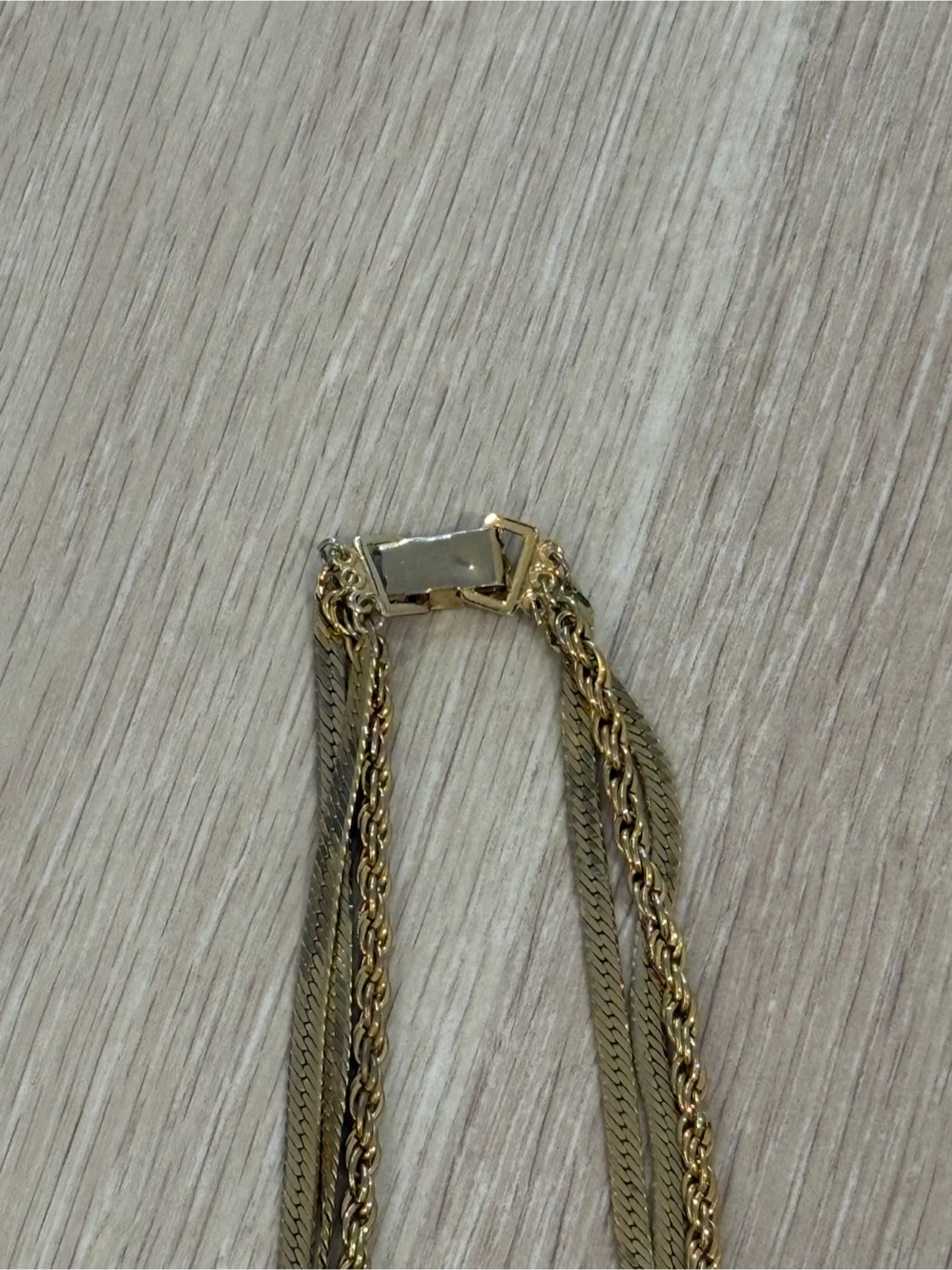 3 Gold-tone layered rope chain necklace - photo 3