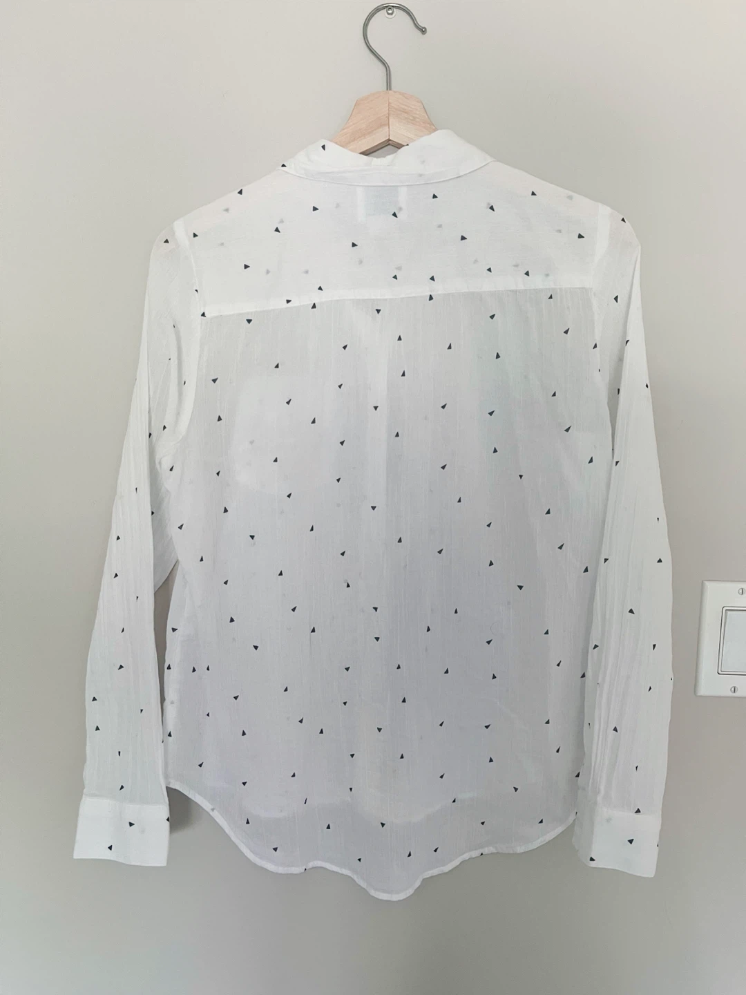 White Button-Up Shirt - photo 4