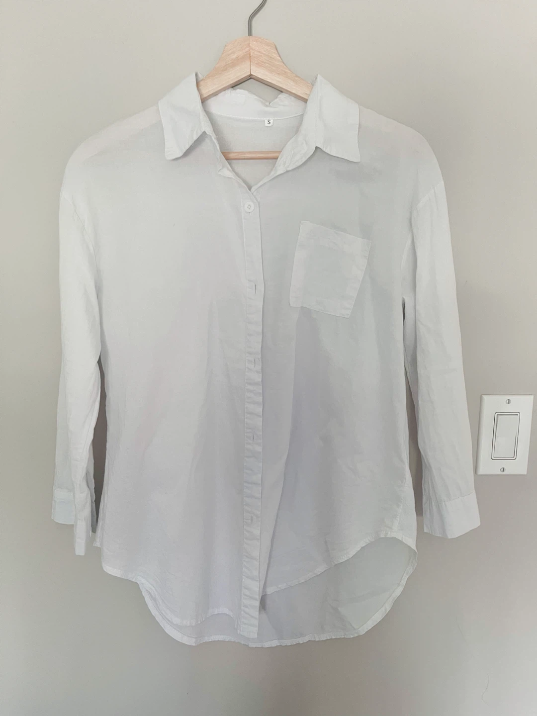 White Button-Up Shirt - photo 5