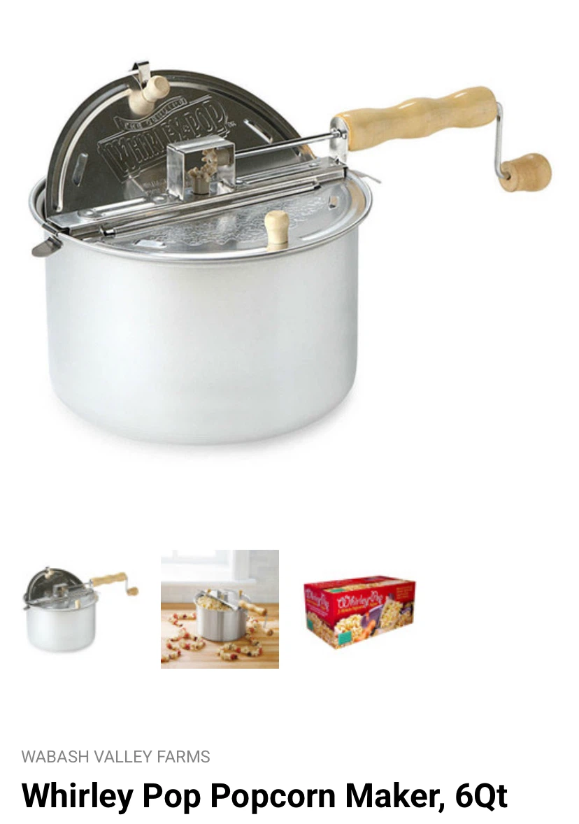 Whirley Pop Popcorn Maker, 6Qt