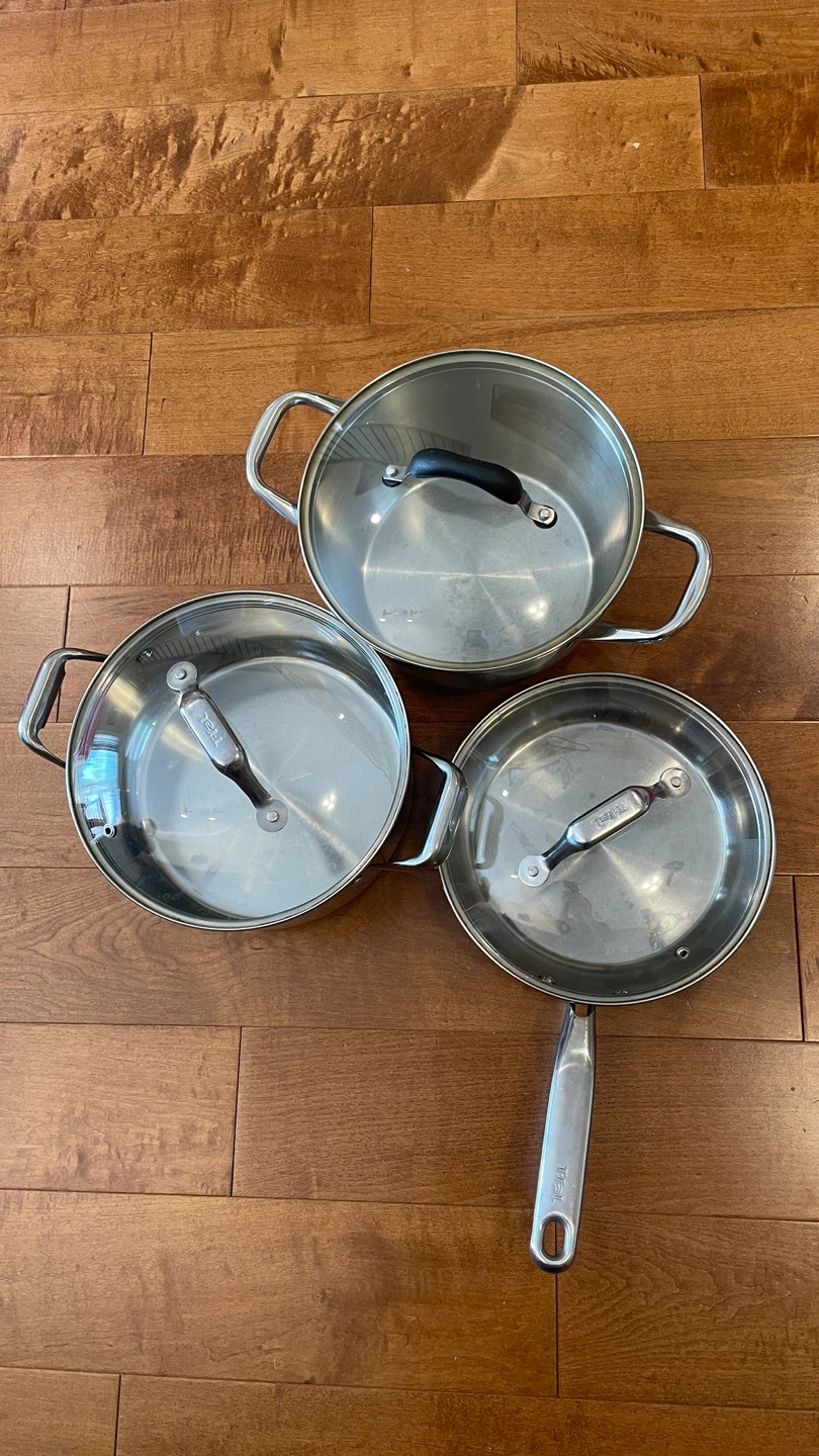 T-fal Stainless Steel Pots and Pan Set