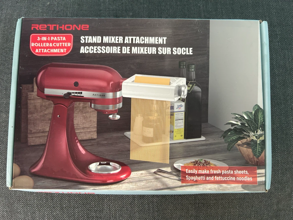 3-in-1 Pasta Roller & Cutter Stand Mixer Attachment - photo 2