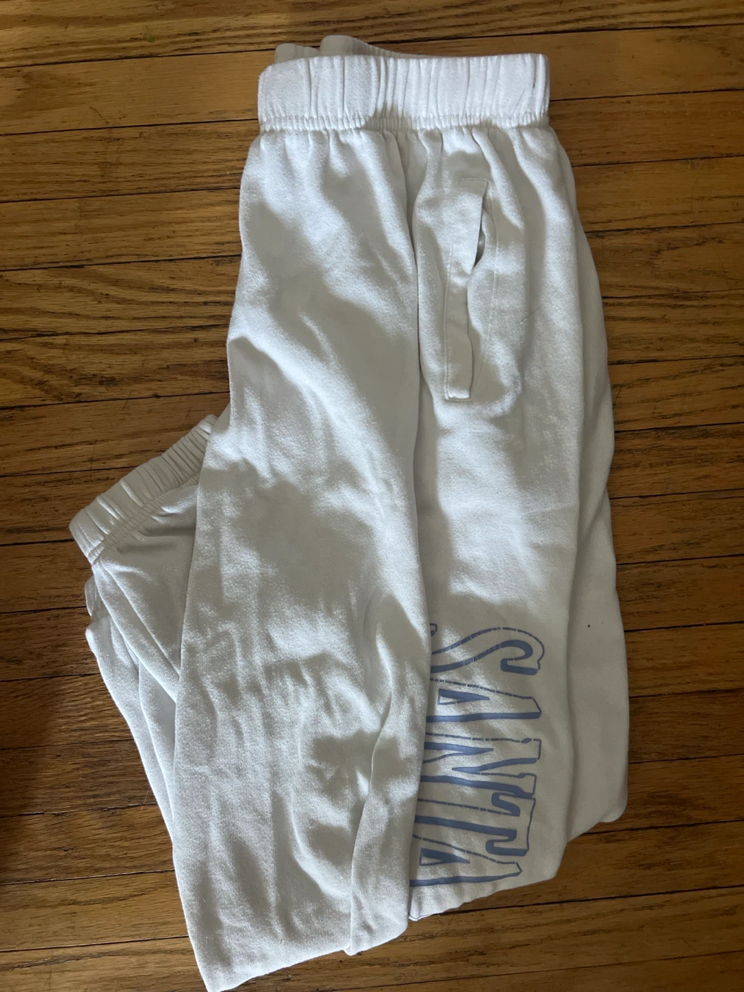 White Garage Sweatpants Size Large