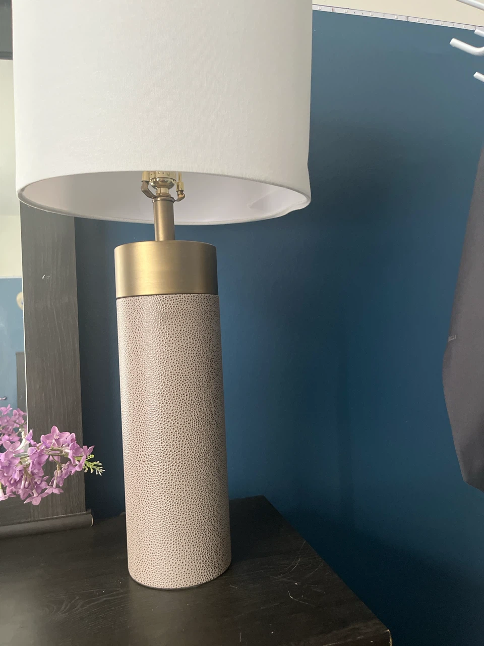 Table Lamp with Textured Base