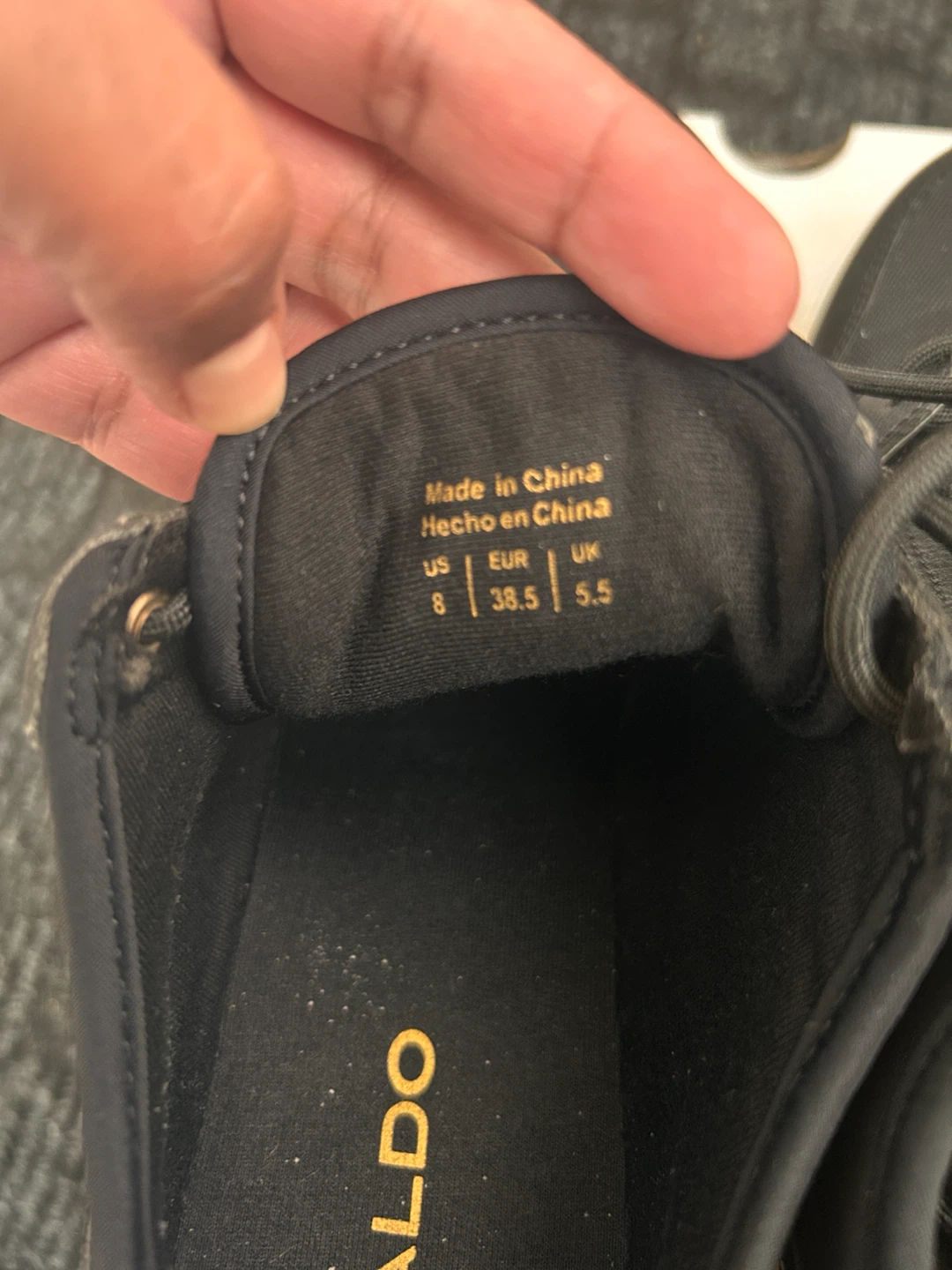 ALDO Black Wedge Sneakers Size 8 - photo 4