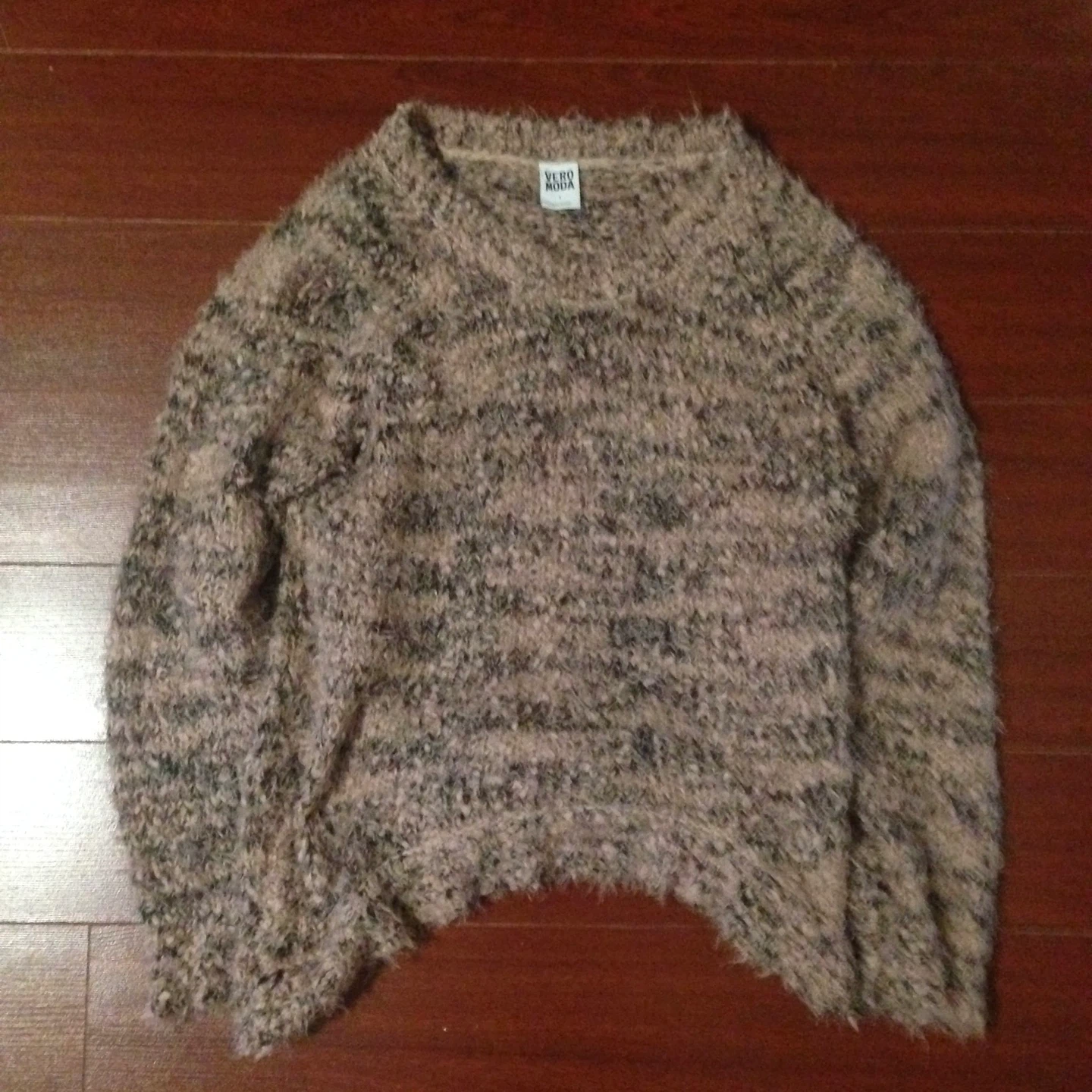 Vero Moda Fuzzy Pink Knit Sweater