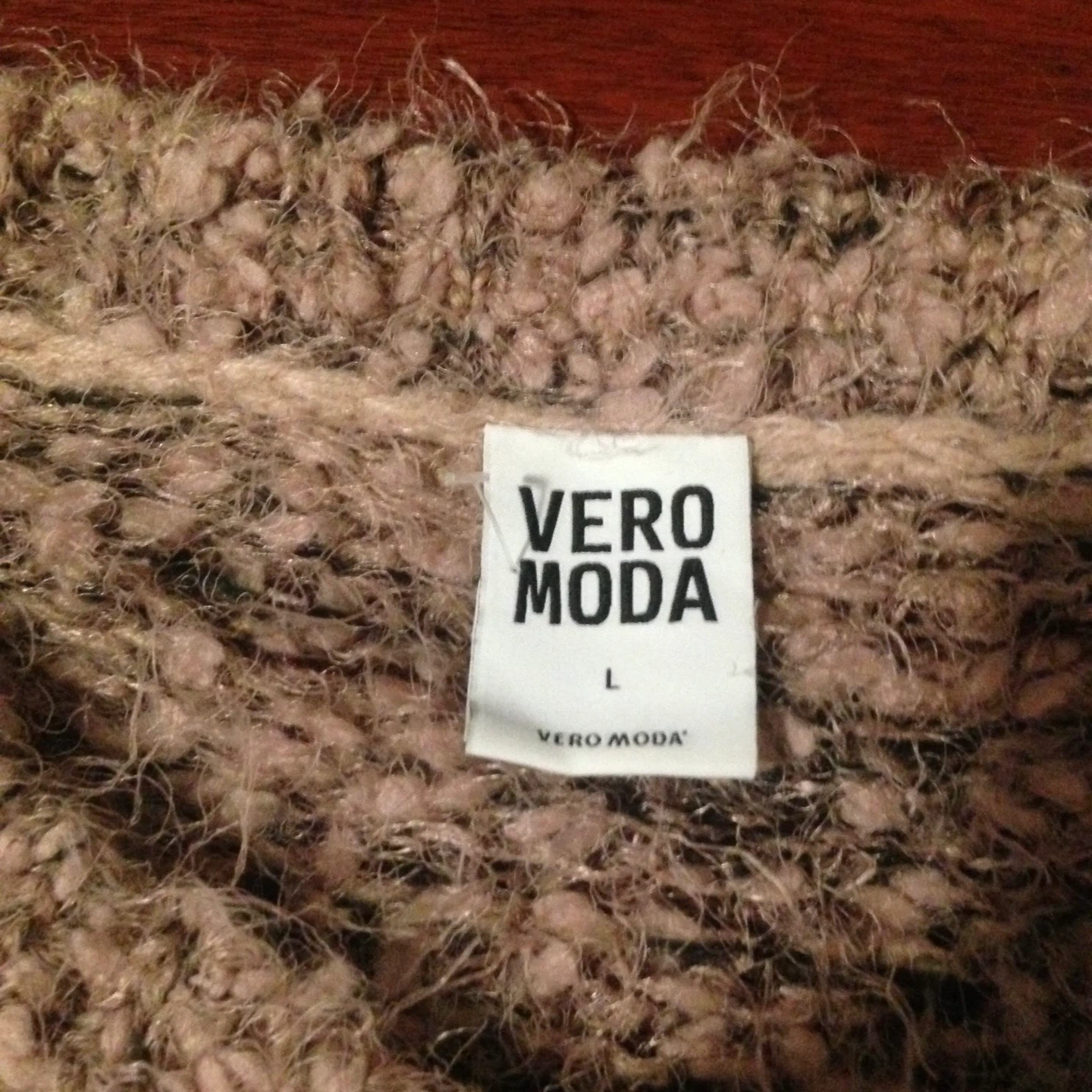 Vero Moda Fuzzy Pink Knit Sweater - photo 2