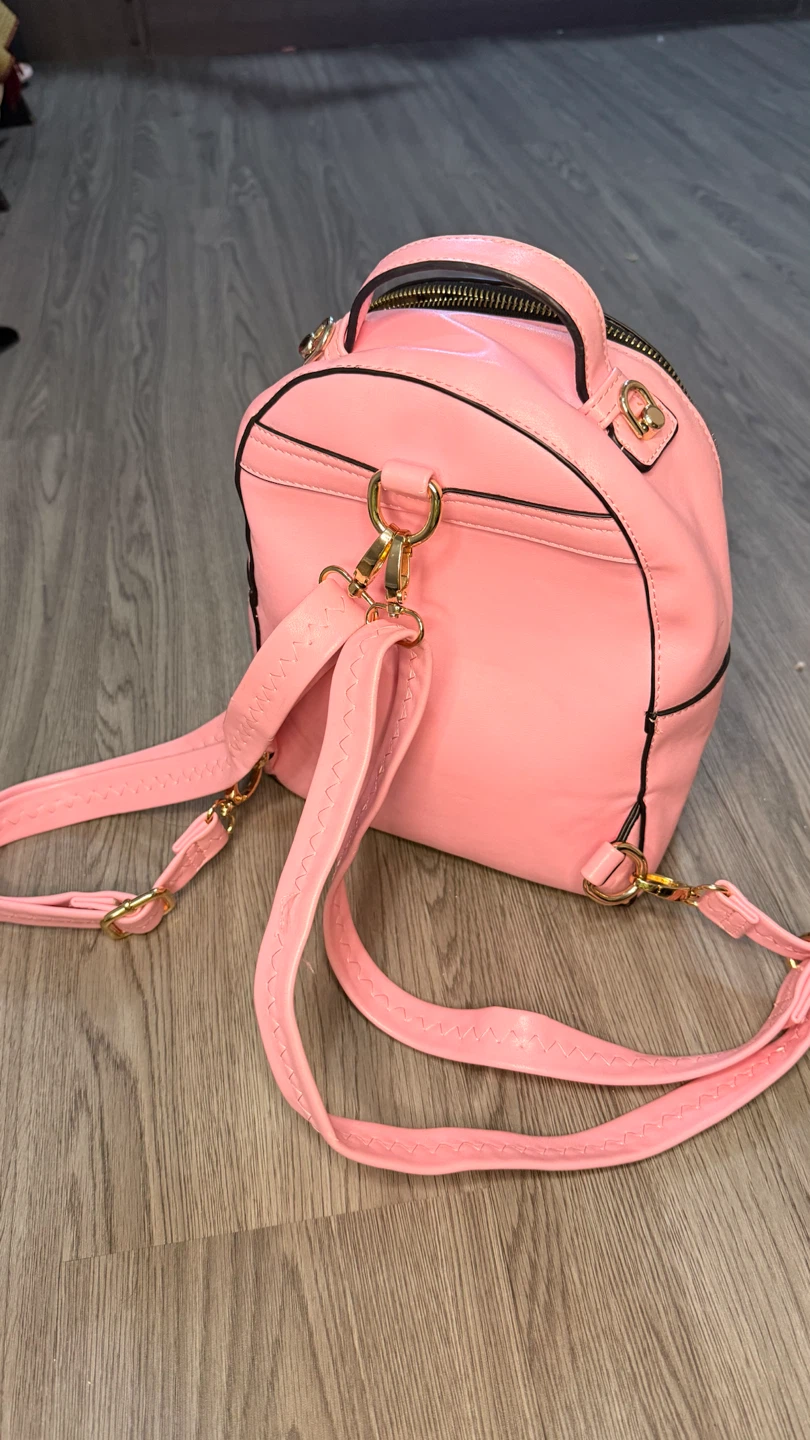 Valentino Garavani Pink Studded Mini Backpack - photo 4