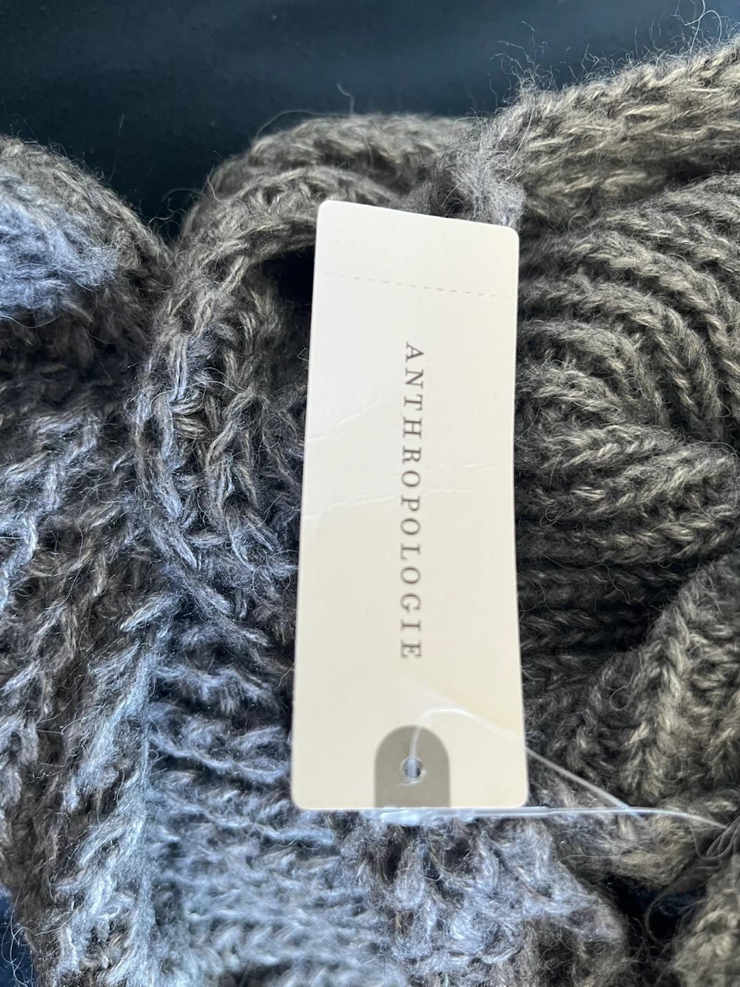 Anthropologie Grey Asymmetric Dolman Sweater Top - All