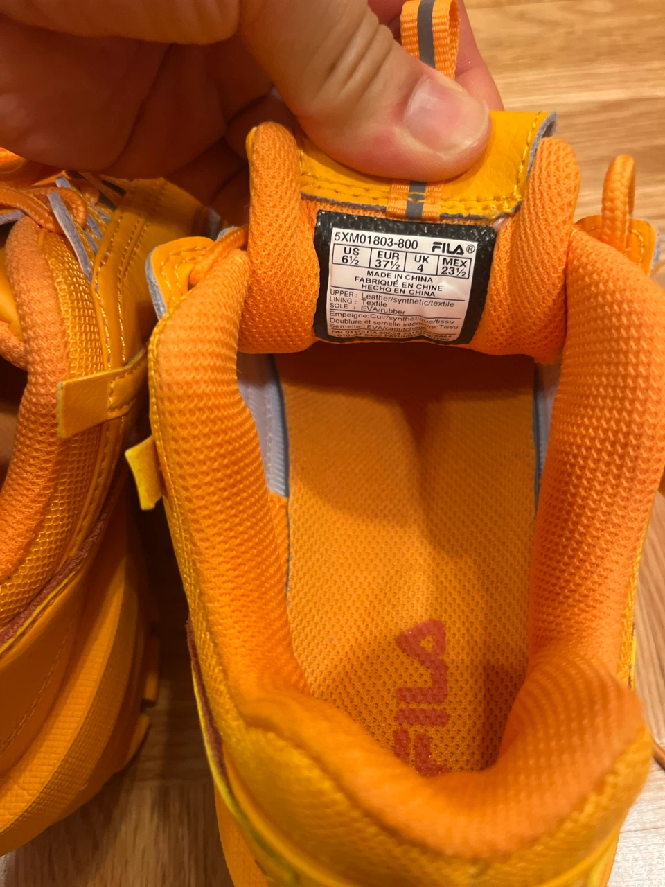 Fila Orange Disruptor II Shoes - photo 3