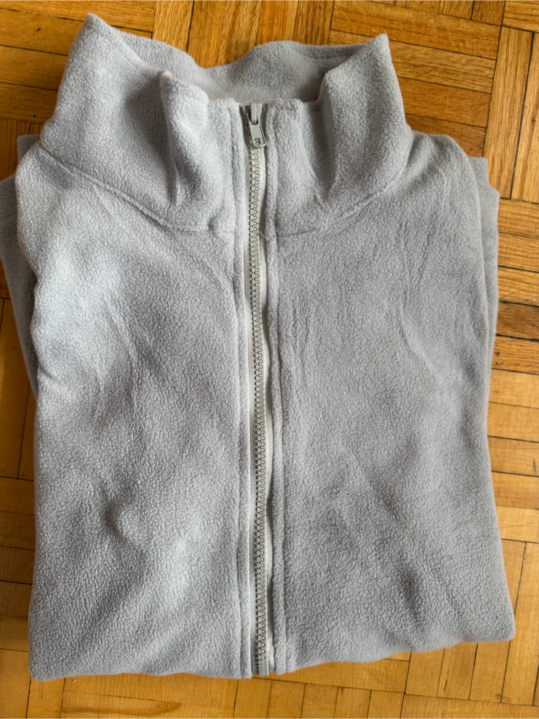 Light Grey Fleece Zip-Up Jacket - photo 3