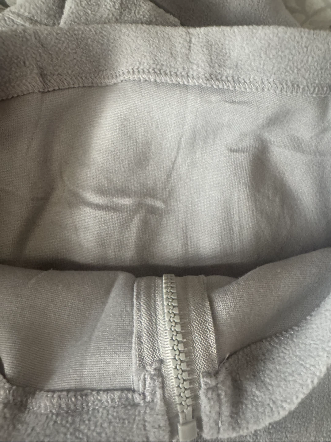 Light Grey Fleece Zip-Up Jacket - photo 4