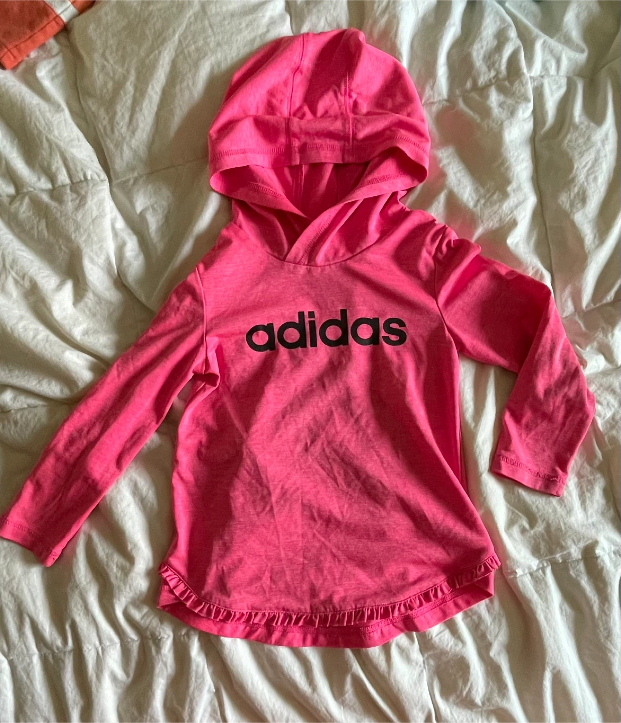 Girls Pink Adidas Hoodie Size 4T