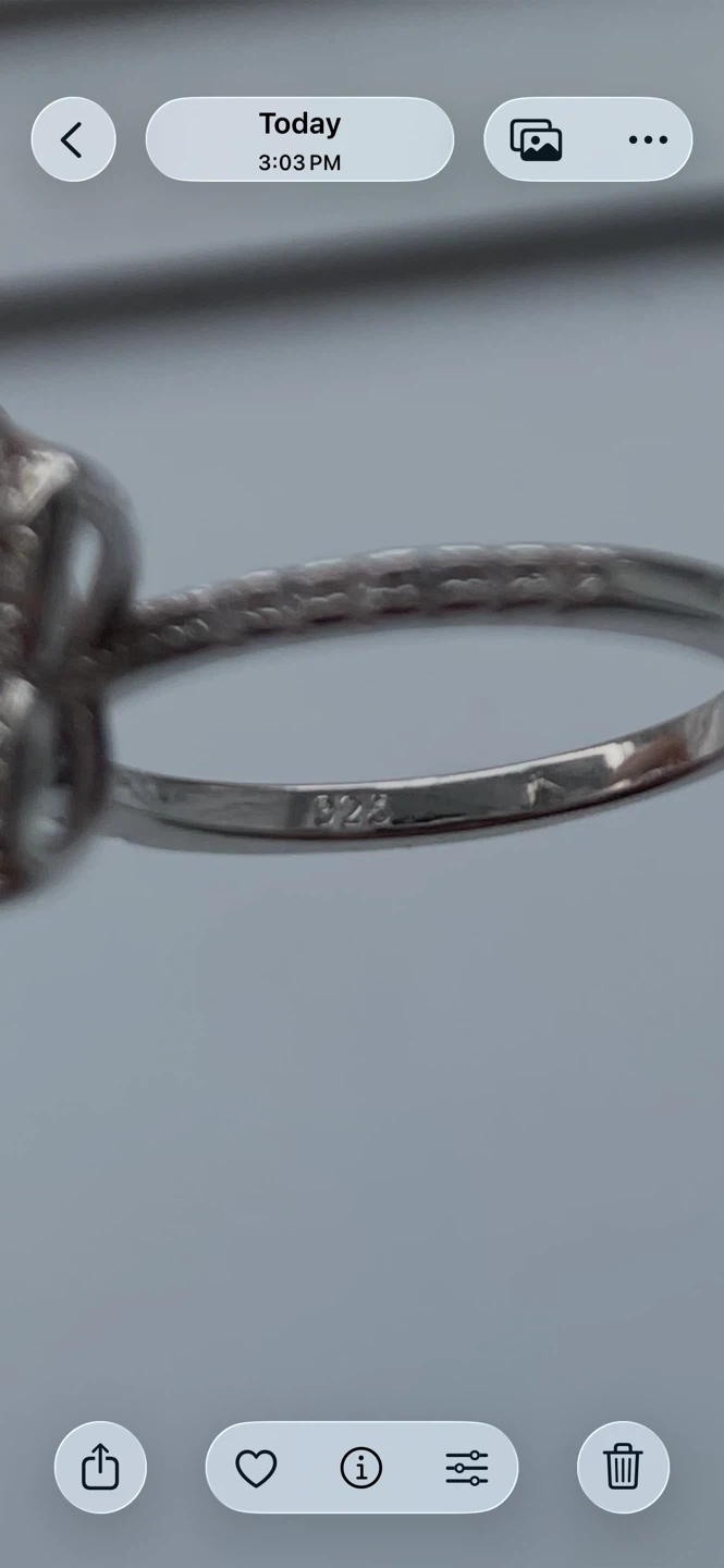 Bague  moissanite, argent sterling 925 - photo 5