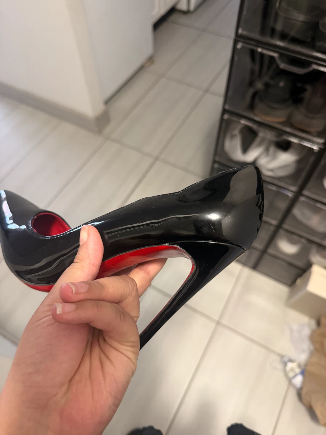 Christian Louboutin Black Patent Leather Heels