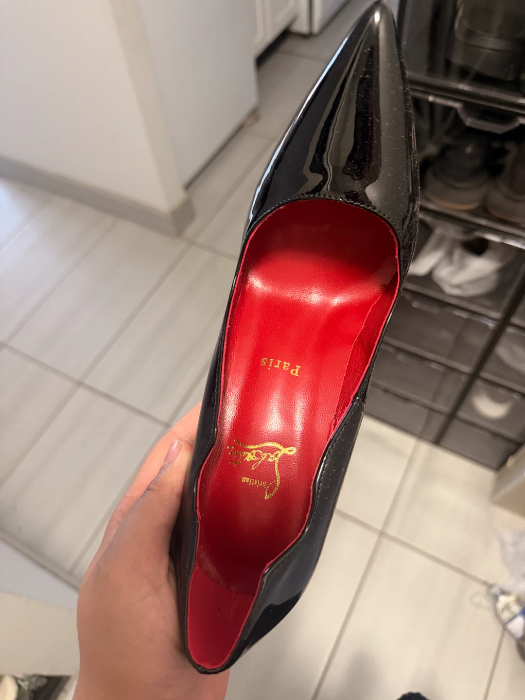Christian Louboutin Black Patent Leather Heels - photo 2