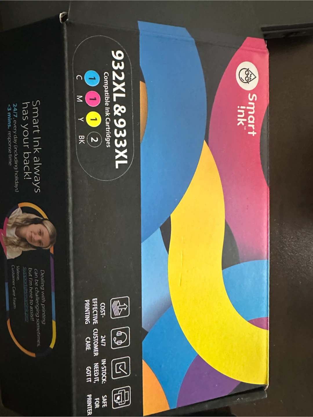 Compatible 932/933 XL Inkjet cartridge: Black X 2, Magenta X 1