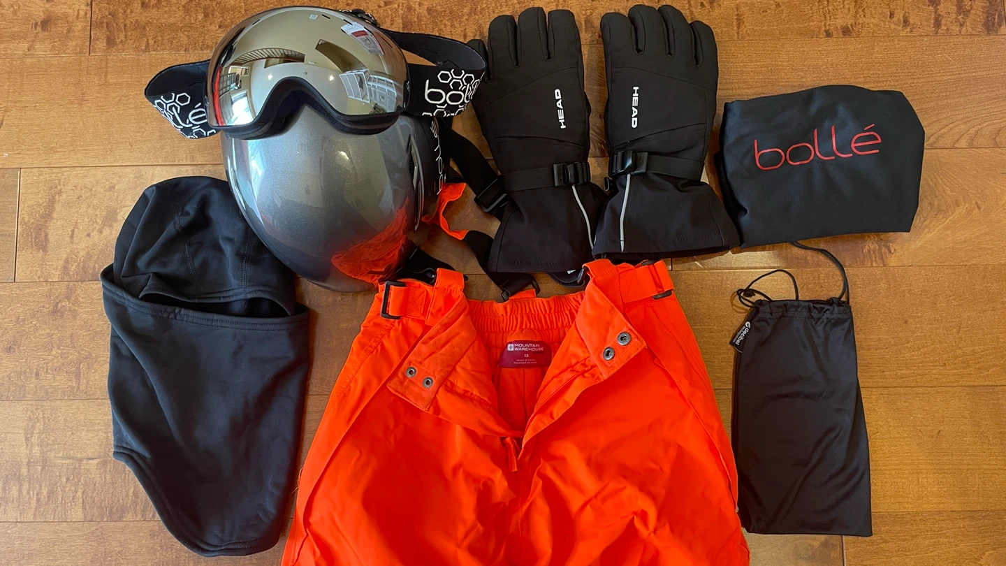 Full Ski Gear Set (Helmet, Goggles, Pants, Gloves & Balaclava) - photo 2
