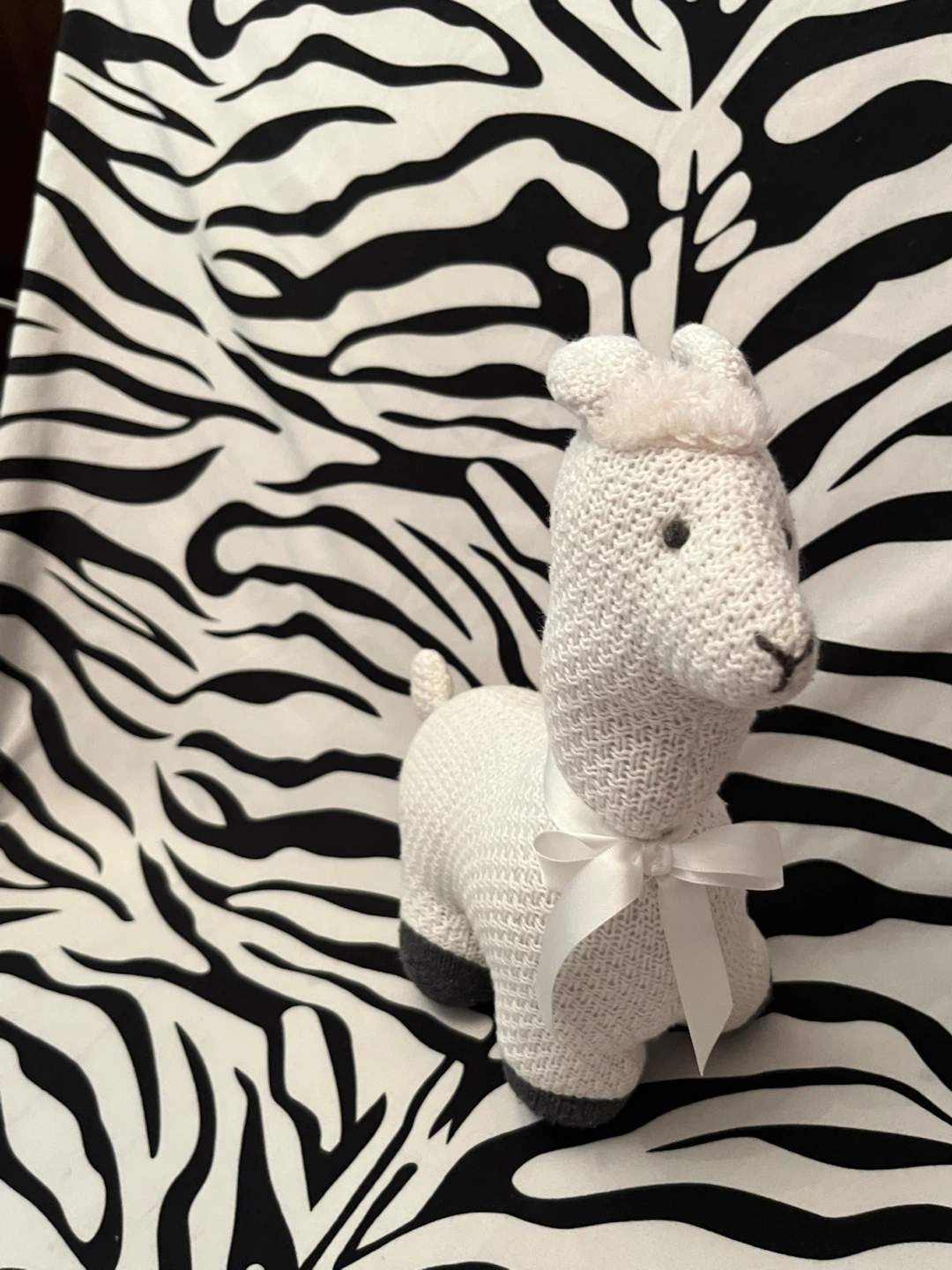 🤍 Baby Mode cotton knit llama plush toy 🤍 - photo 2