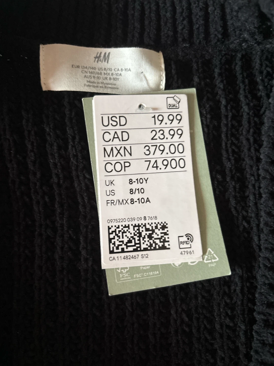 Girls' Black cardigan- H&M - photo 4