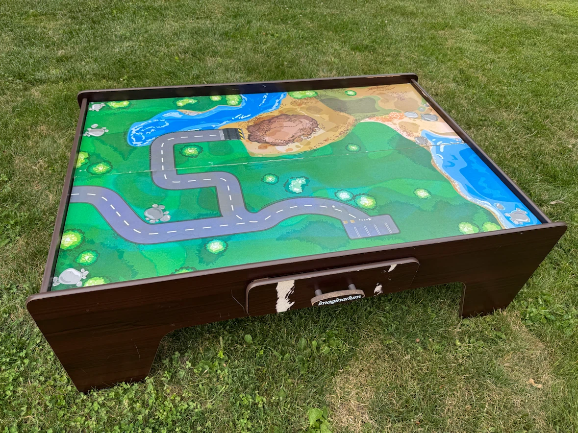 Wooden Train table - imaginarium