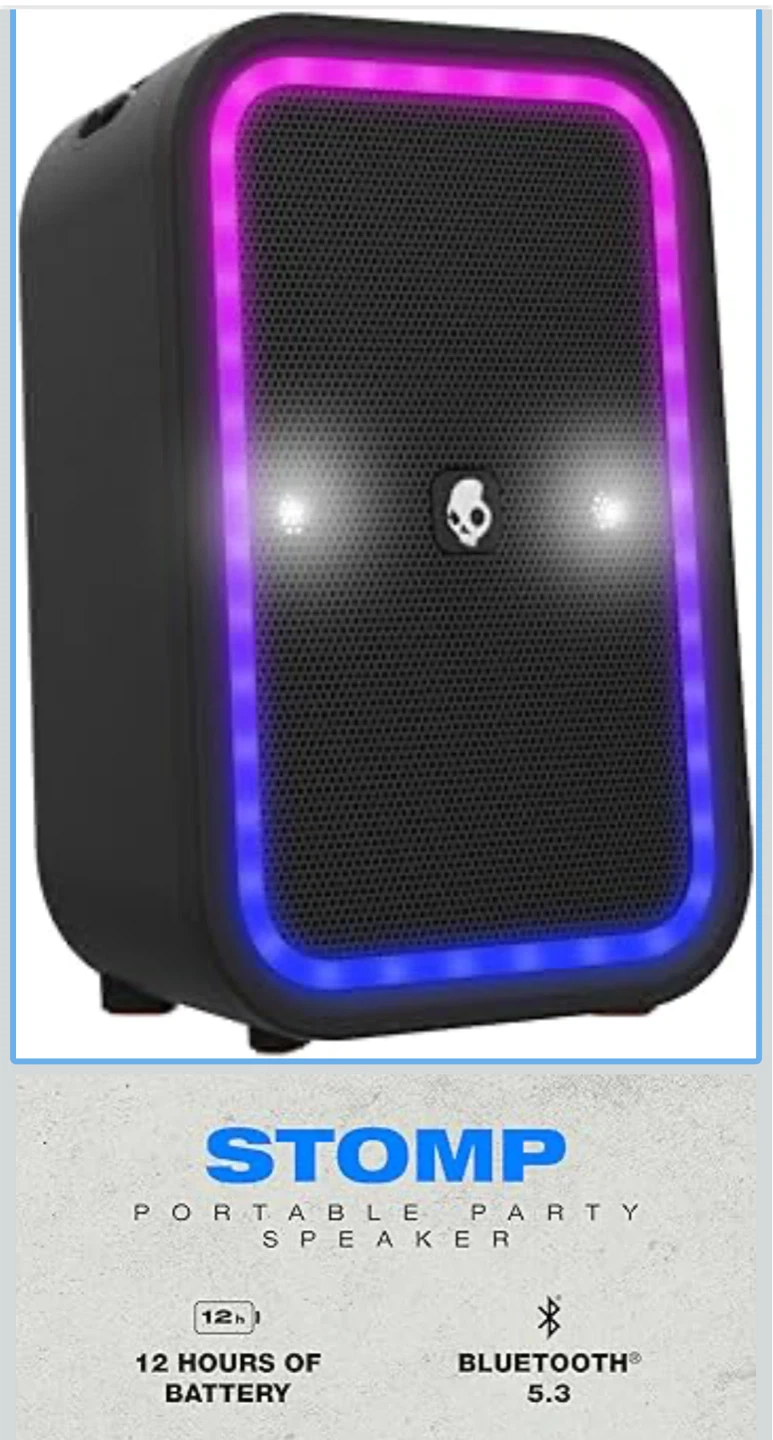 Skullcandy STOMP Portable Party Speaker with LED Light Show