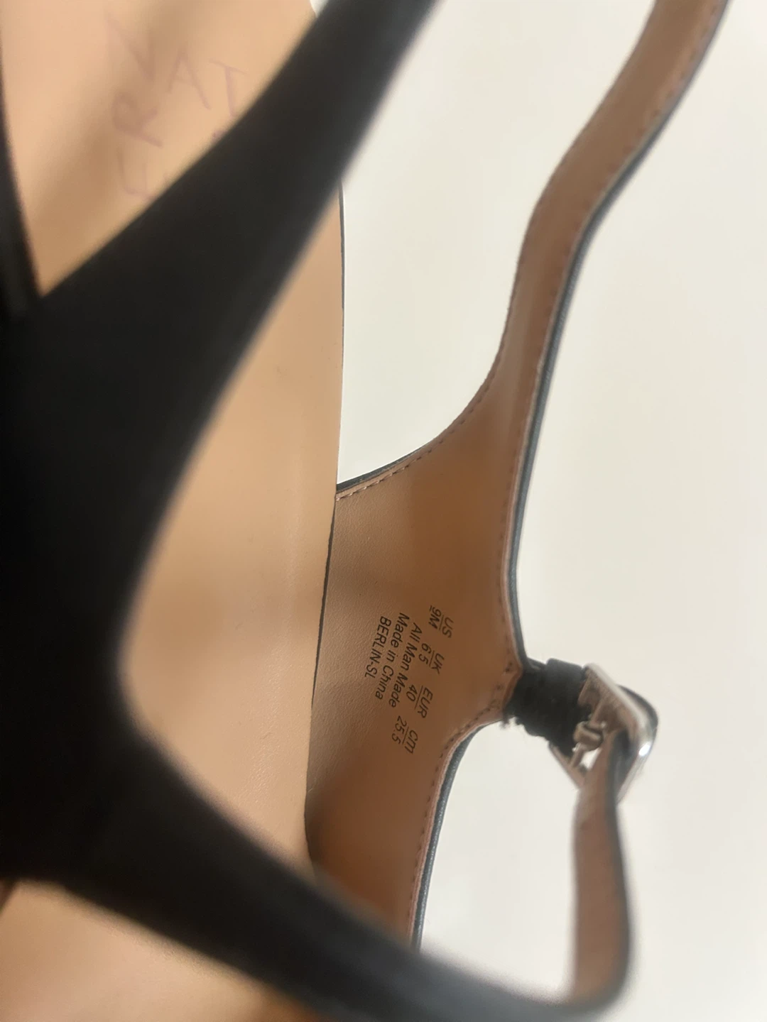 Naturalizer Black Slingback Platform Heels - photo 4