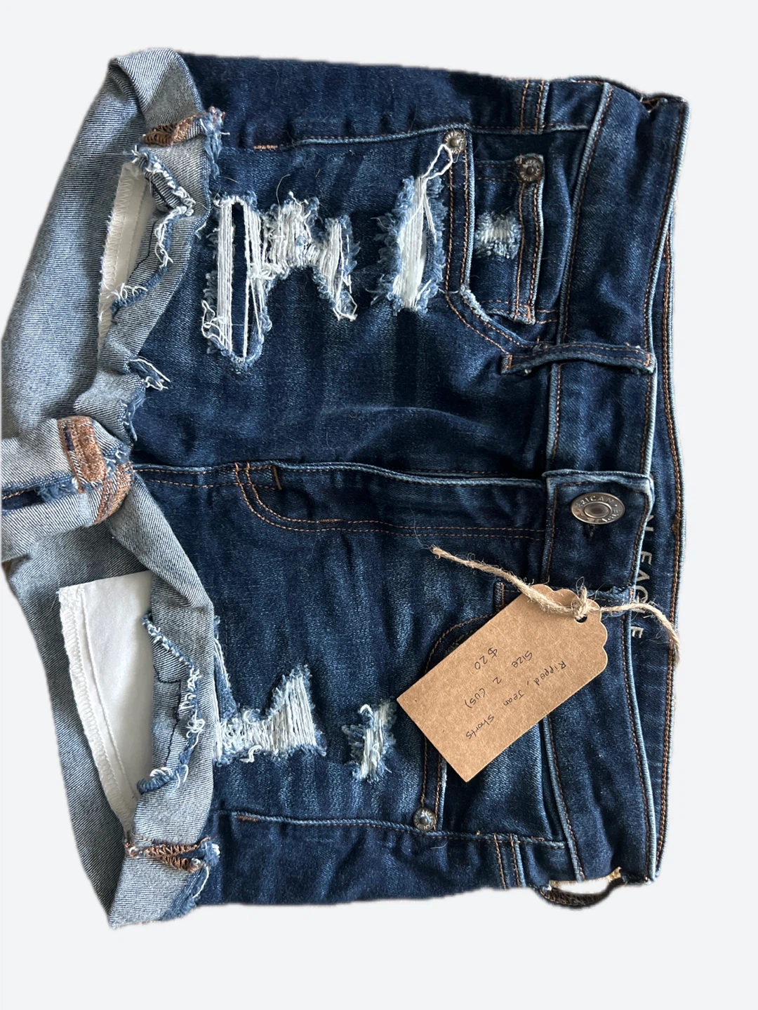 3 Pair American Eagle Ripped Denim Shorts - photo 2