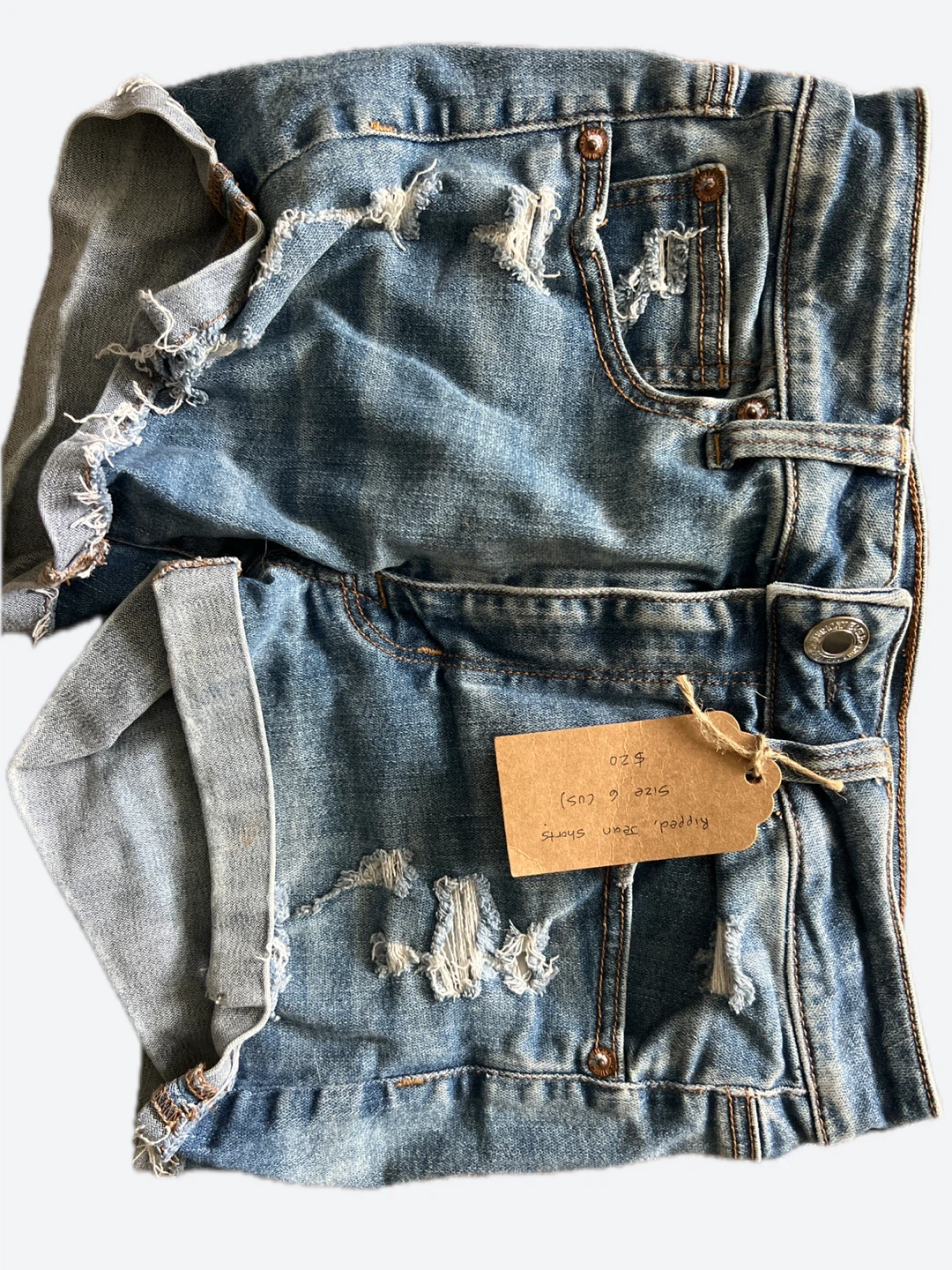 3 Pair American Eagle Ripped Denim Shorts - photo 4