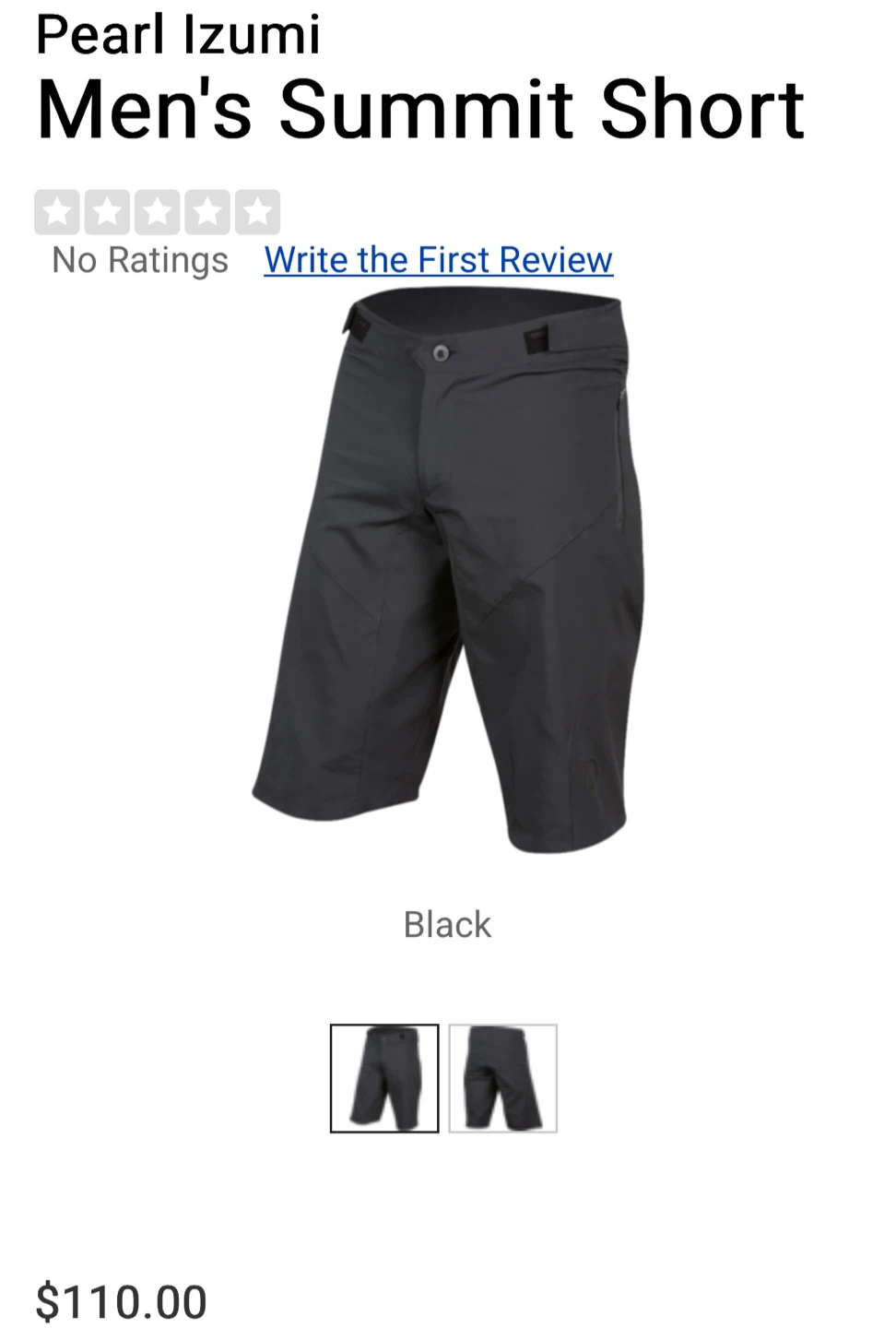New with tag Pearl Izumi Men's large  Summit Shorts