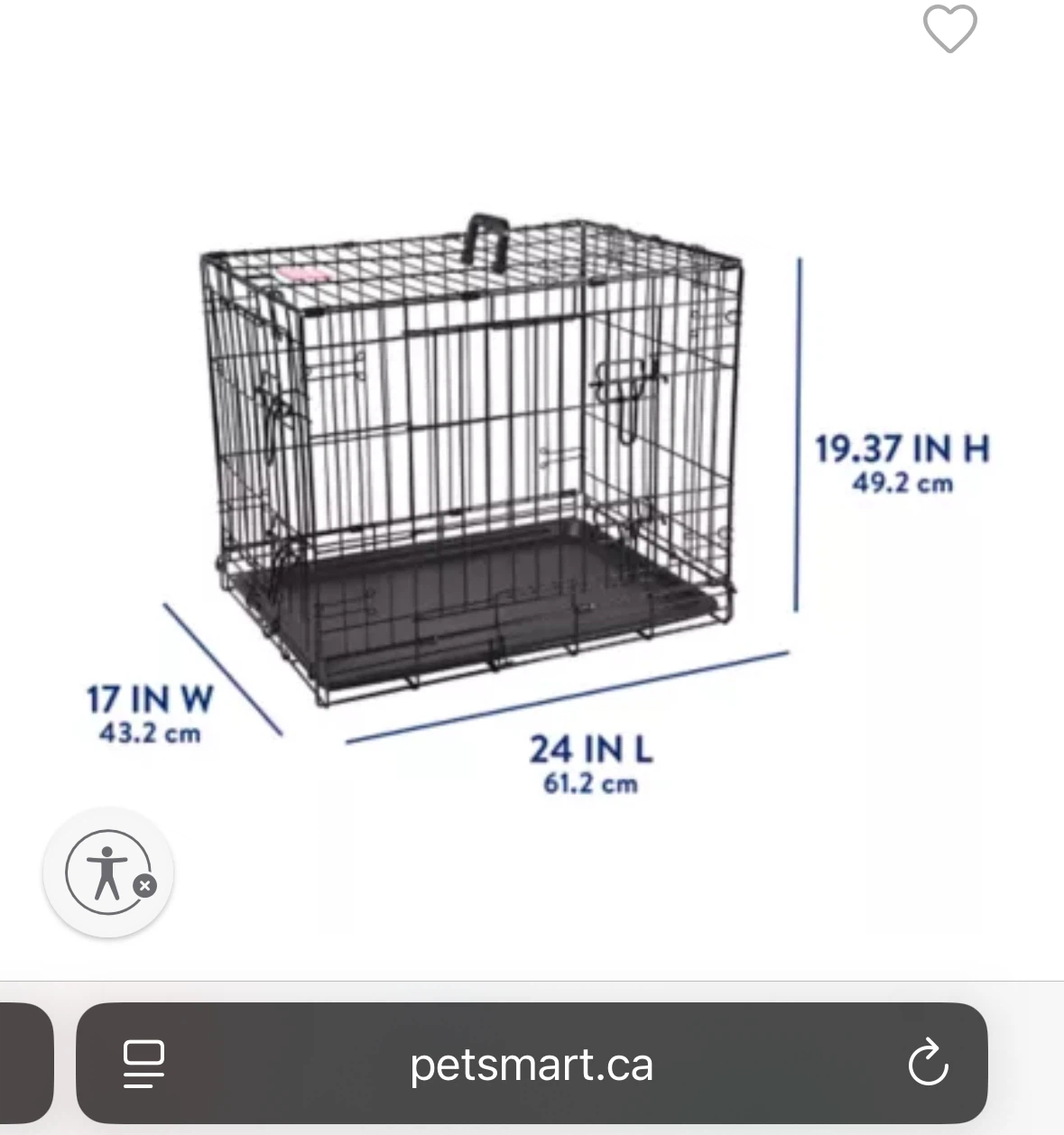 Double Door Folding Wire Dog Crate w/ Divider Panel - photo 3