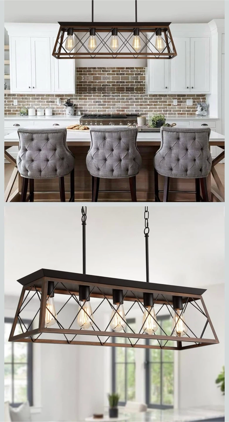Industrial 5-Light Chandelier - photo 2