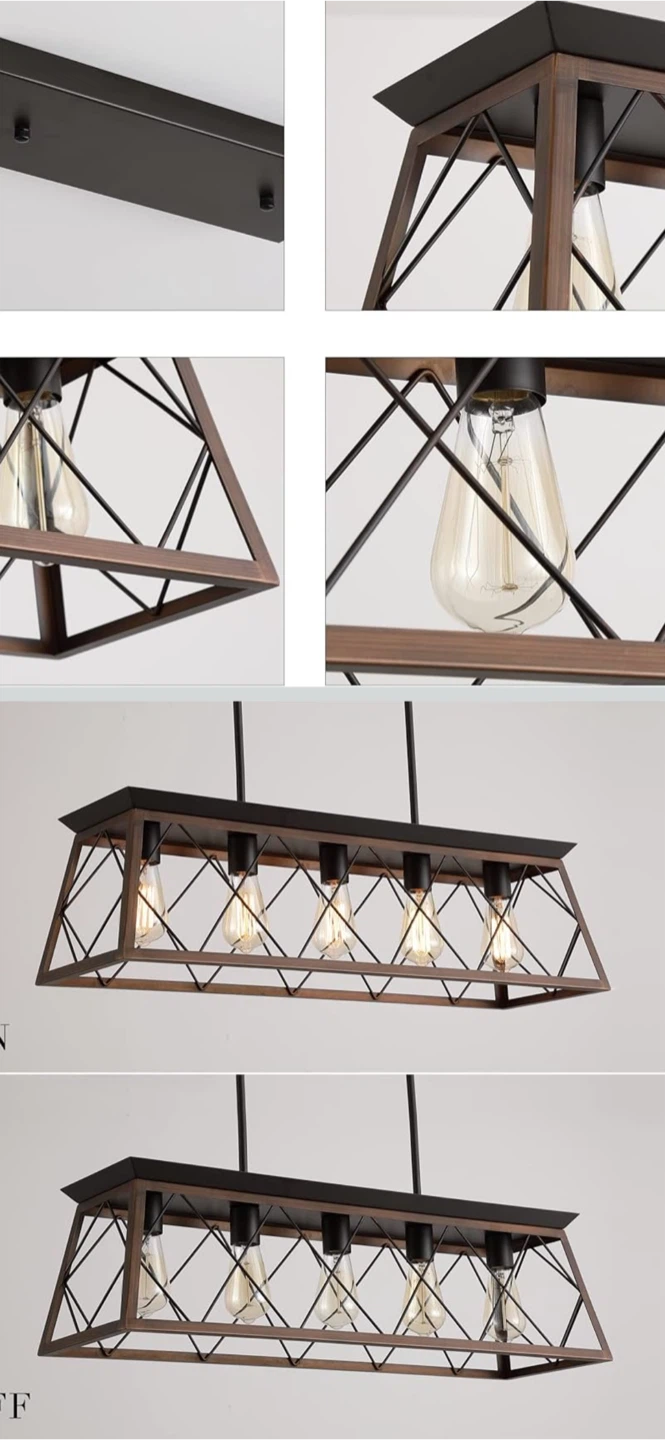 Industrial 5-Light Chandelier - photo 4