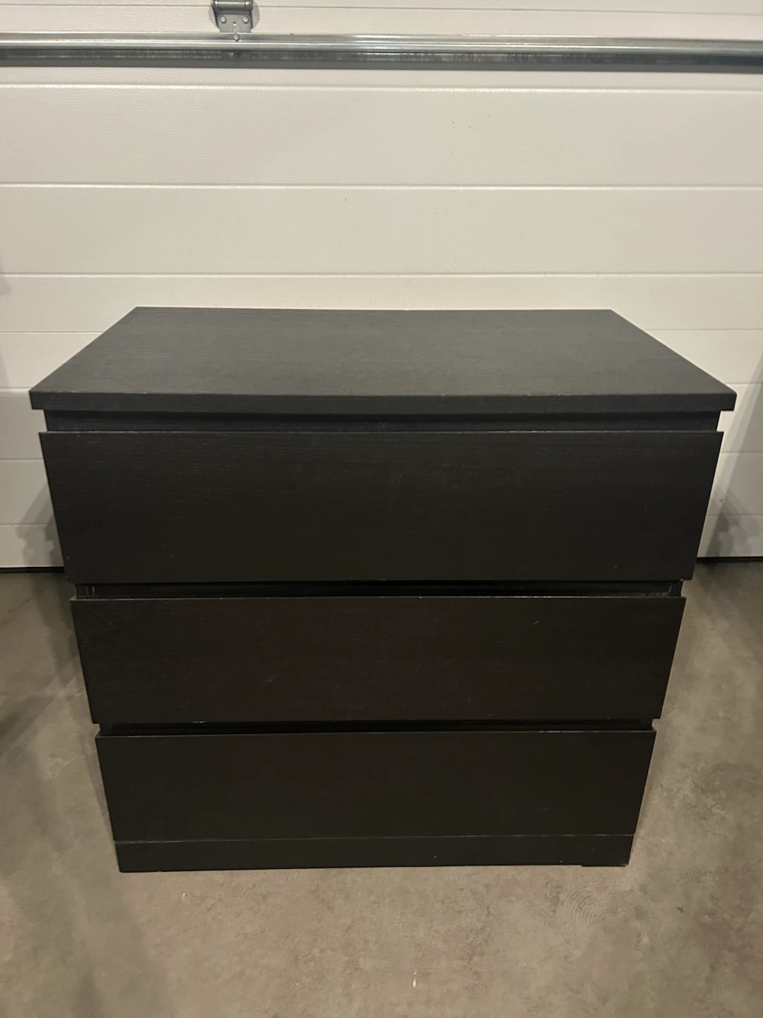 IKEA MALM dresser with 3 drawers black brown
