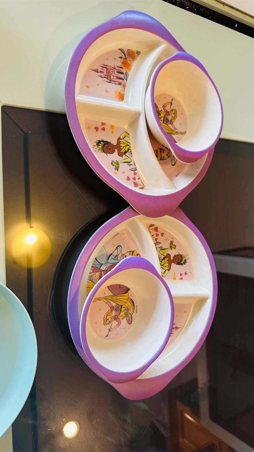 Disney Princess Divided Toddler Plates and Bowls Set - photo 4