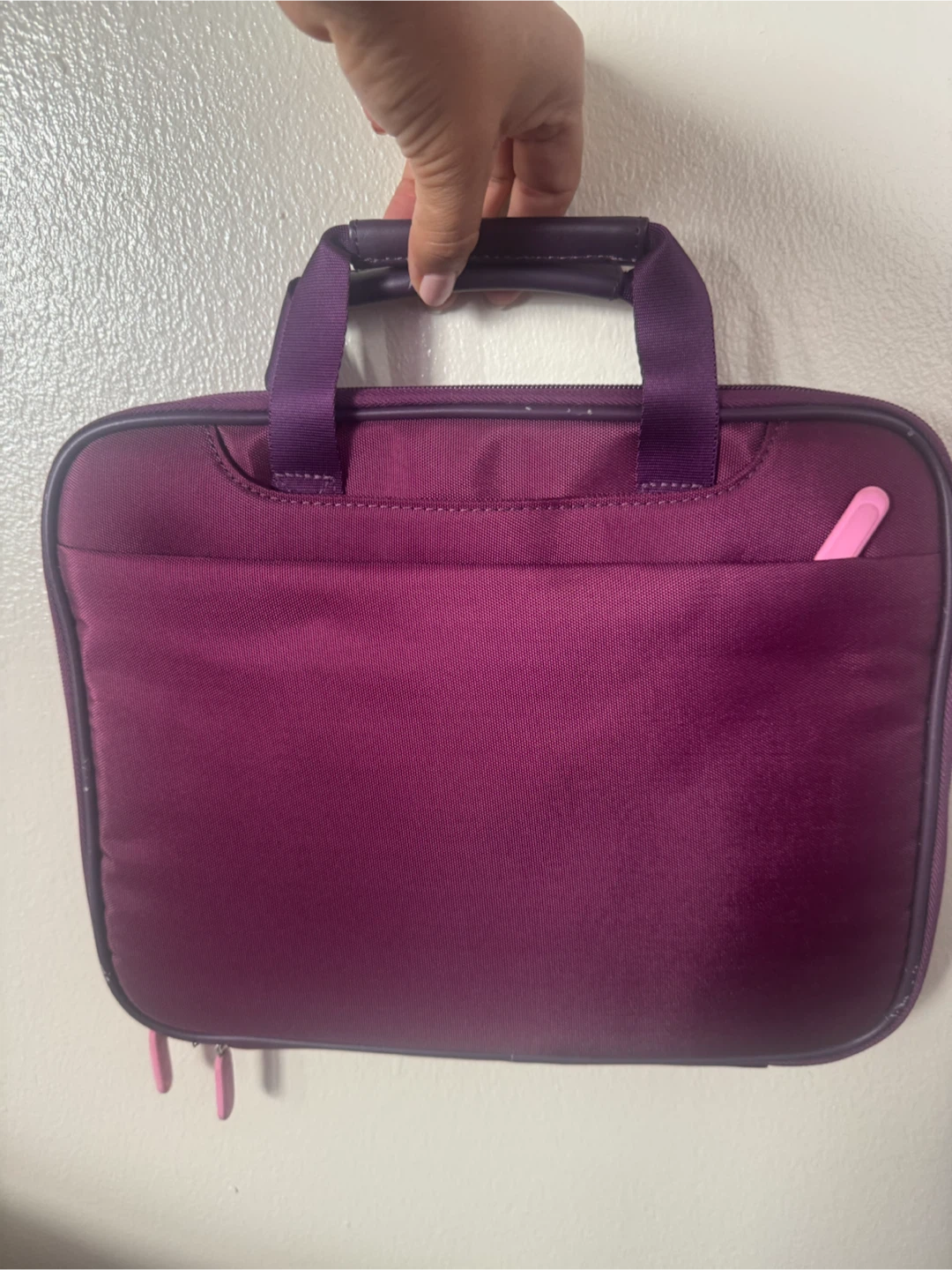 Purple Quilted Laptop Sleeve Bag - photo 2