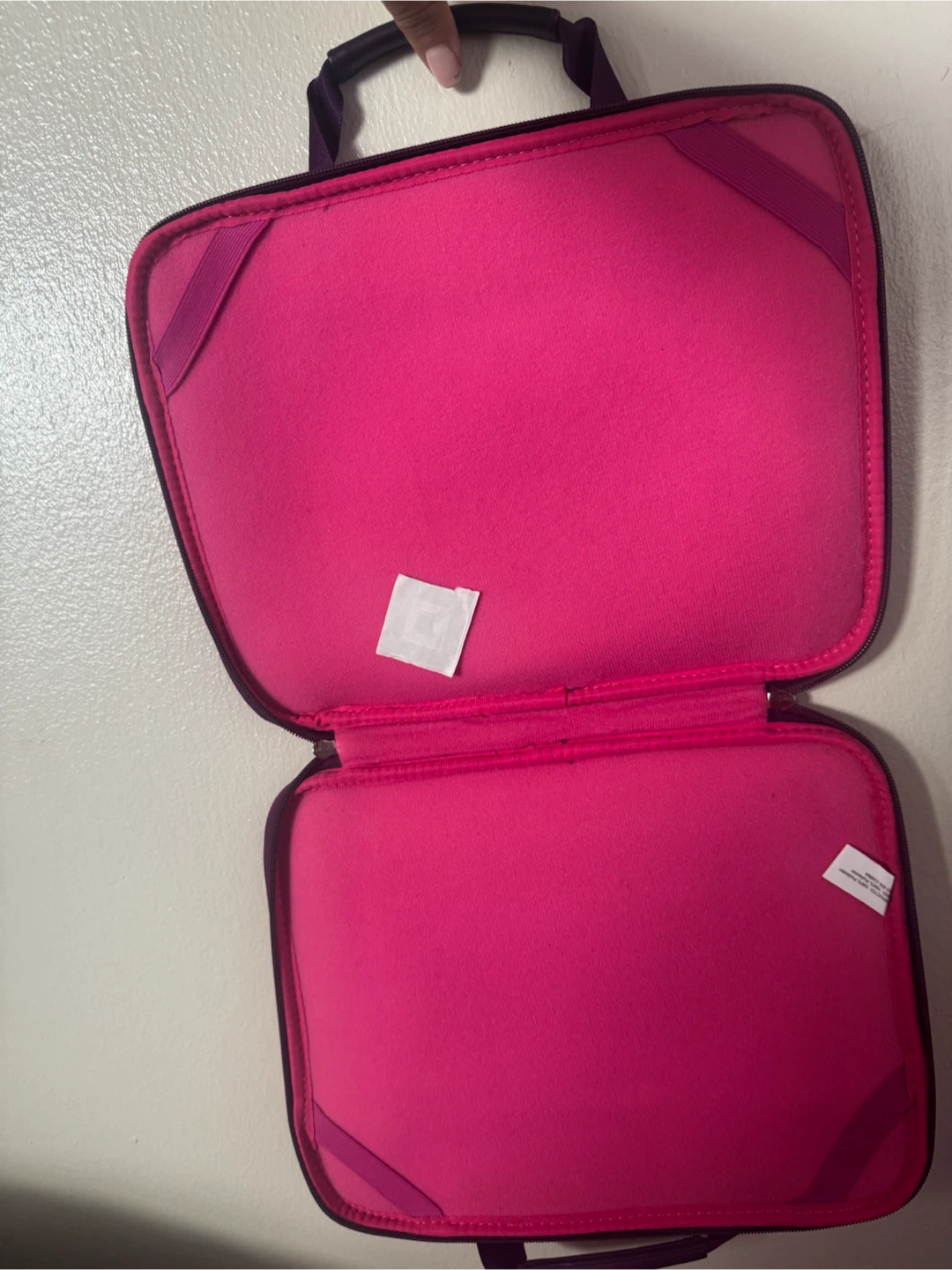 Purple Quilted Laptop Sleeve Bag - photo 3