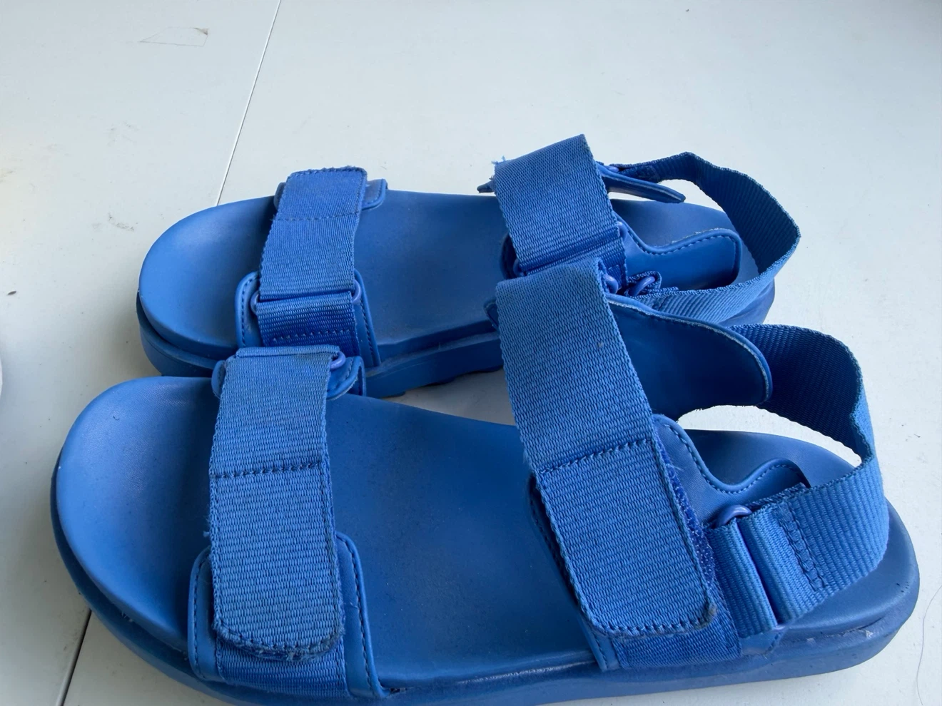 Aerie Blue Platform Sandals - photo 3