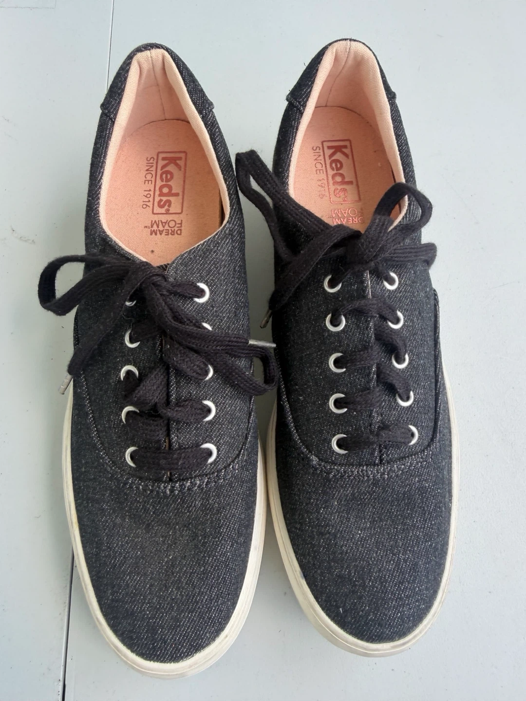 Keds "Champion" Canvas Sneakers - Dark Wash Denim - photo 2