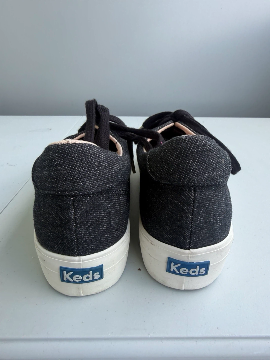 Keds "Champion" Canvas Sneakers - Dark Wash Denim - photo 3